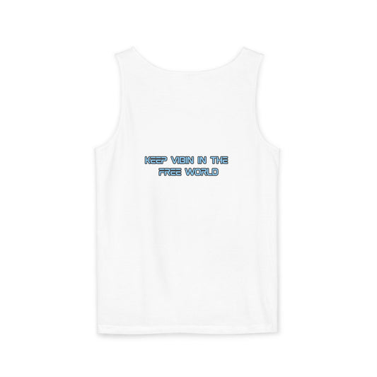 Unisex Floral Graphic Tank Top with Motivational Text