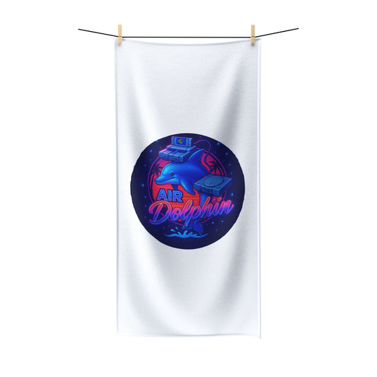 Air Dolphin Polycotton Towel - Vibrant Beach Accessory, Perfect for Summer, Pool Party, Gift for Ocean Lovers, Unique Home Decor