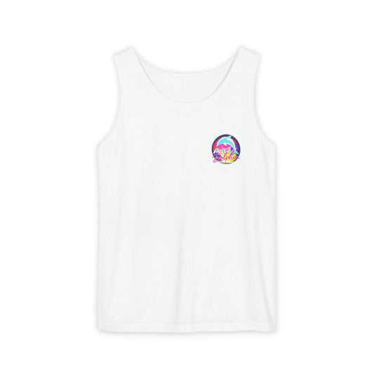 Unisex Floral Graphic Tank Top with Motivational Text